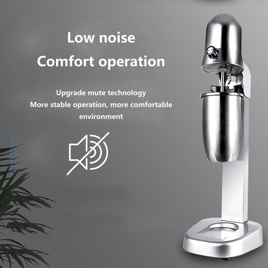 Milkshakemaker Roestvrij Staal - Drankmixer Blender - Dranken Maken - Variabele Snelheid - 650ml Capaciteit - Zilver — afbeelding 5
