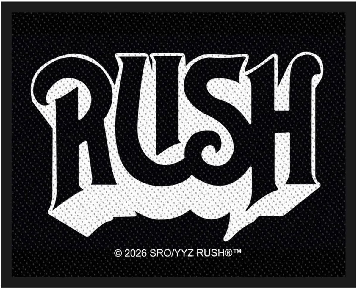 Rush - Logo Patch - Zwart/Wit