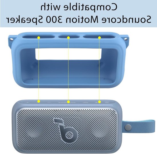 Siliconen Draagtas met Schouderriem voor Draadloze Bluetooth Speaker - Bescherming, Mobiliteit en Stijl voor Hi-Res Geluidskwaliteit van Merkloos — afbeelding 5