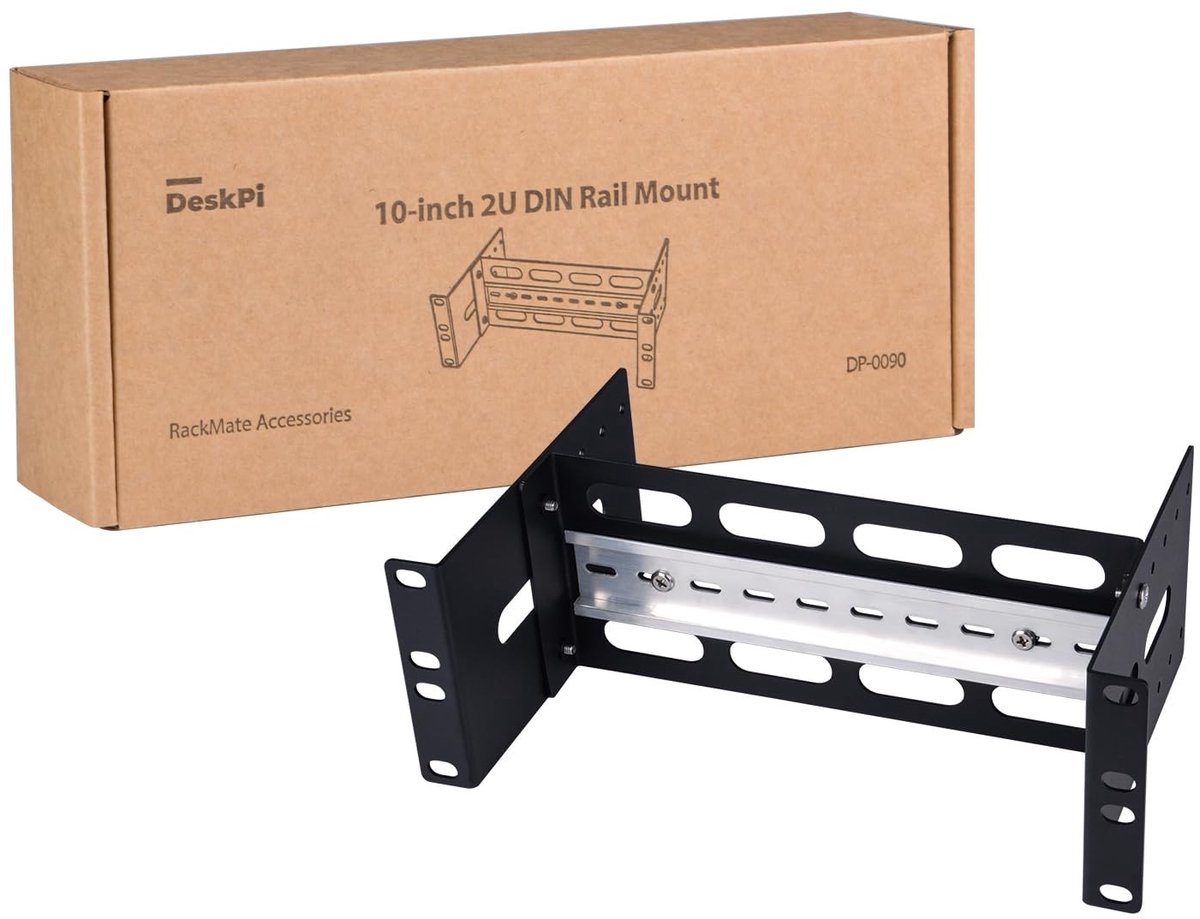 Dailygoods - 10 inch Verstelbare DIN-rail Montagebeugel voor Serverracks