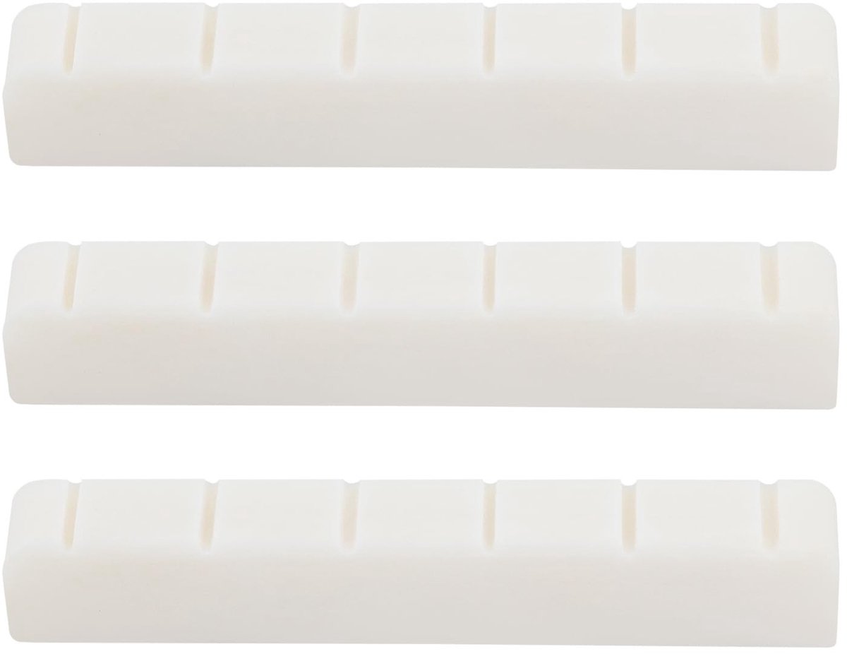 Dailygoods - Set van 3 Wit Bone Moeren voor Klassieke Gitaren