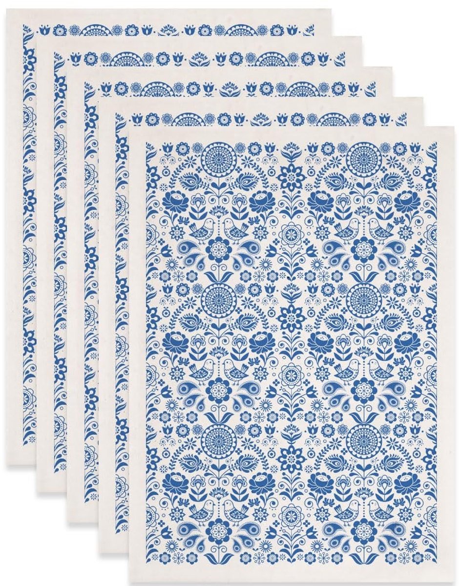 Dailygoods - Circulaire Decal Onderglazuur Decor voor Keramisch Werk, 5 Vellen