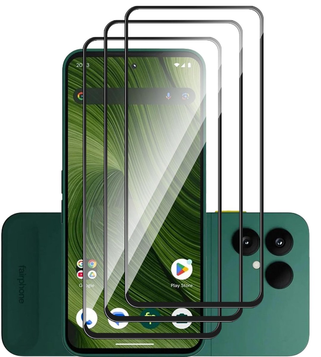 Dailygoods - Cosensi - Dailygoods - 3-Pack Schermbeschermer voor Fairphone 6