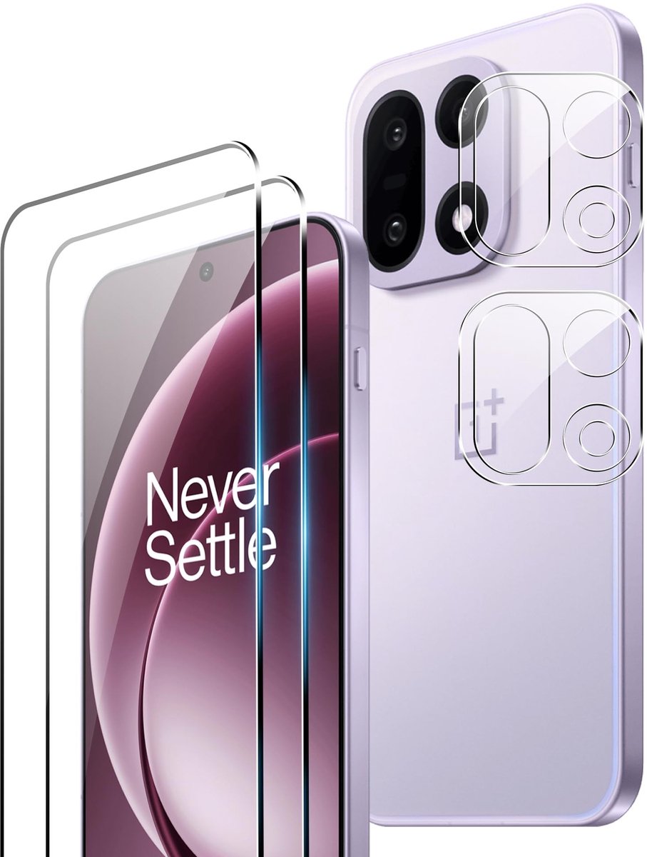Dailygoods - Pantserglas Beschermfolie voor Oneplus met Camerabescherming