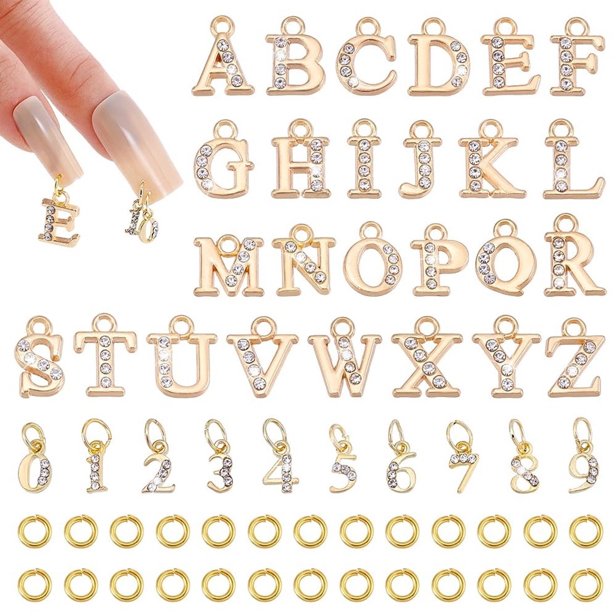 Dailygoods - Innovra - Dailygoods - Set van 30 Dangle Nail Piercing Charms voor Nail Art