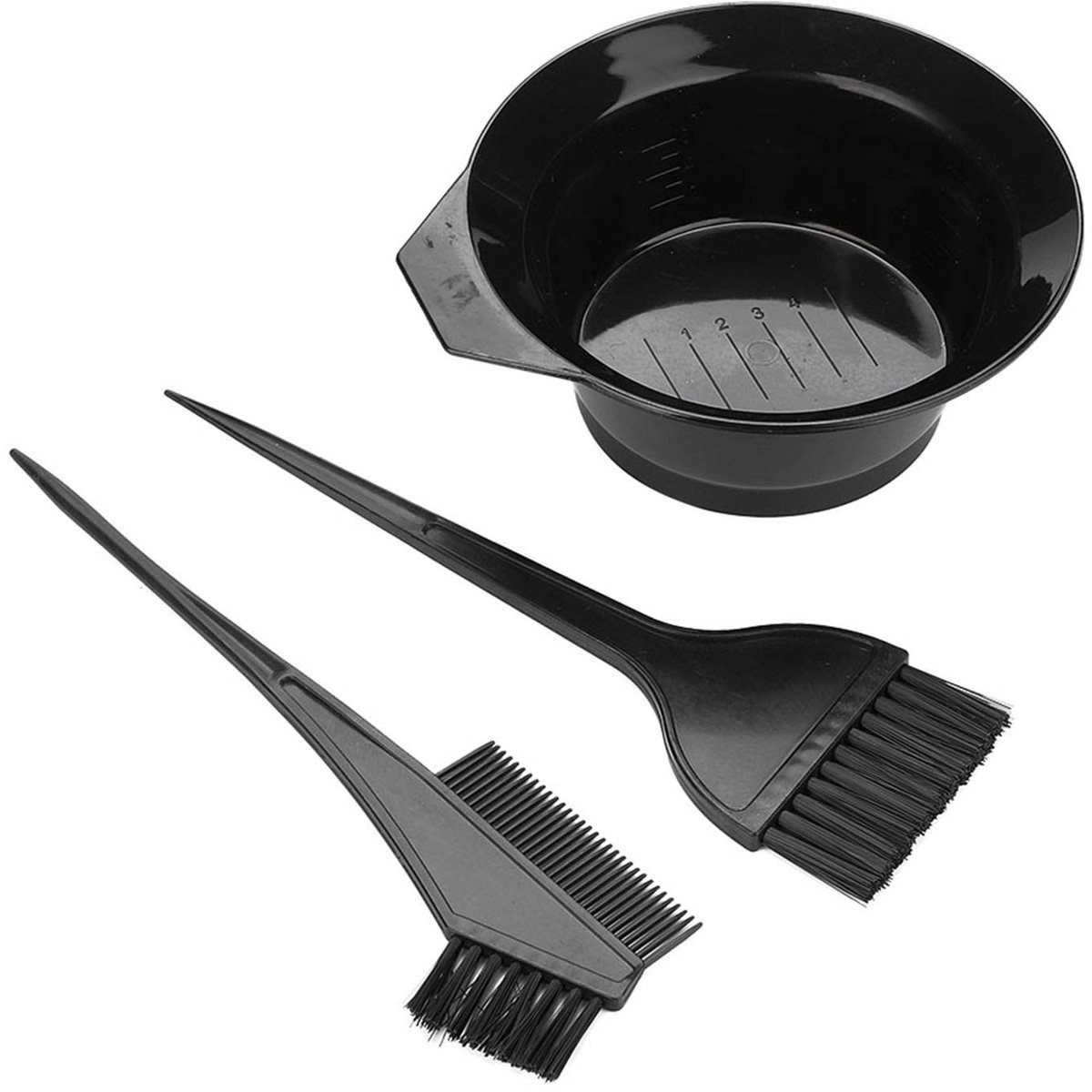 Dailygoods - Professionele Haarverf Borstel en Kom Set (3 stuks)