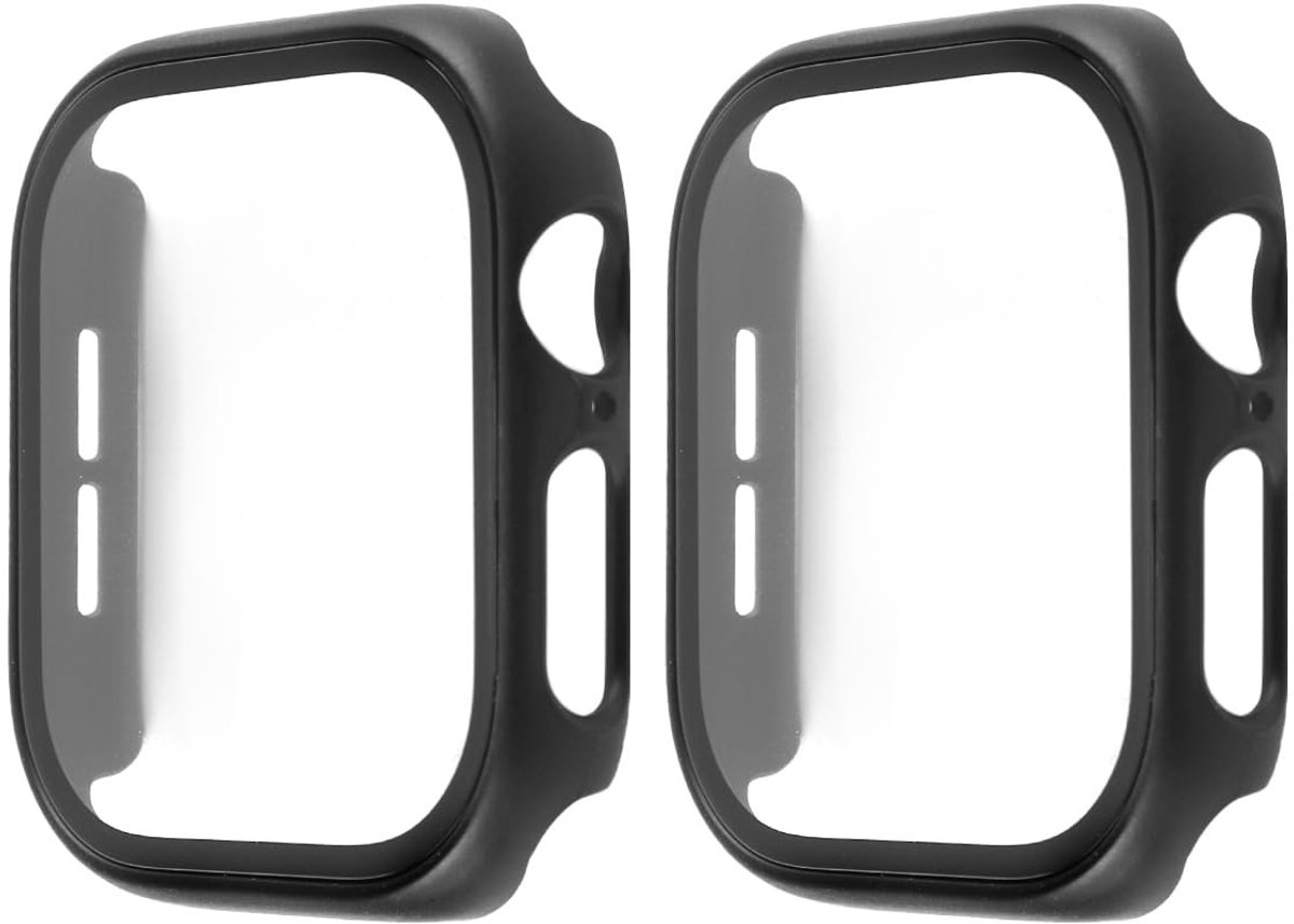 Dailygoods - 2-pack Harde Hoes met Gehard Glas voor Smartwatch 46mm