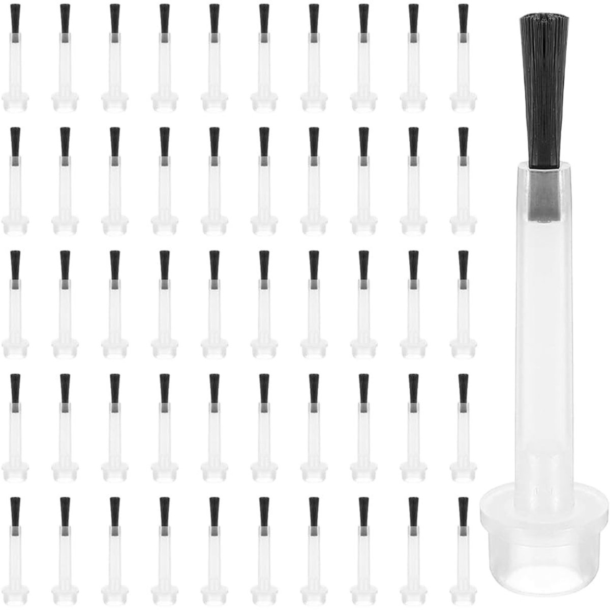 Dailygoods - Set van 50 Vervangende Nagellak Borstels met Platte Kop