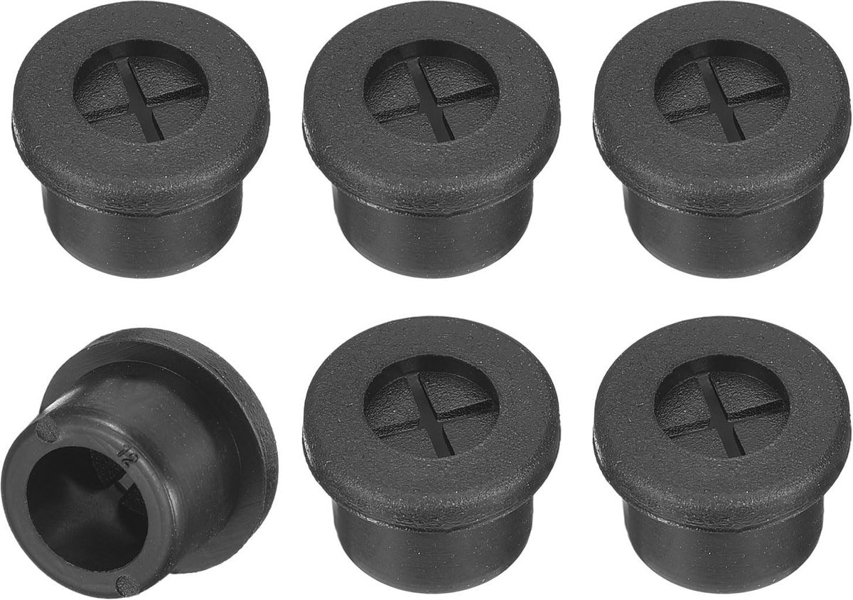Dailygoods - 6 Stuks Rubber Bureau Kabeldoorvoertules