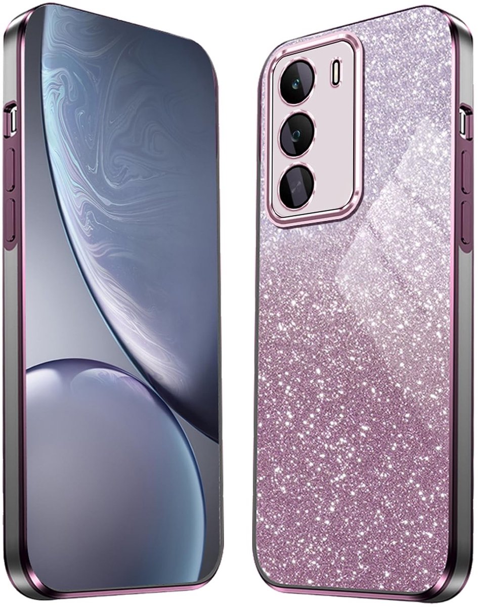 Dailygoods - Slim Siliconen Hoesje voor Realme P3 Lite met Electroplated Frame