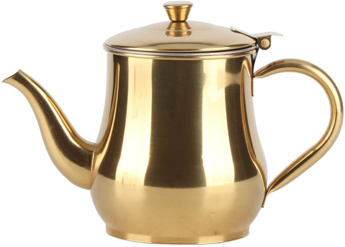 Dailygoods - 500 ml Roestvrijstalen Theepot met Afneembare Infuser