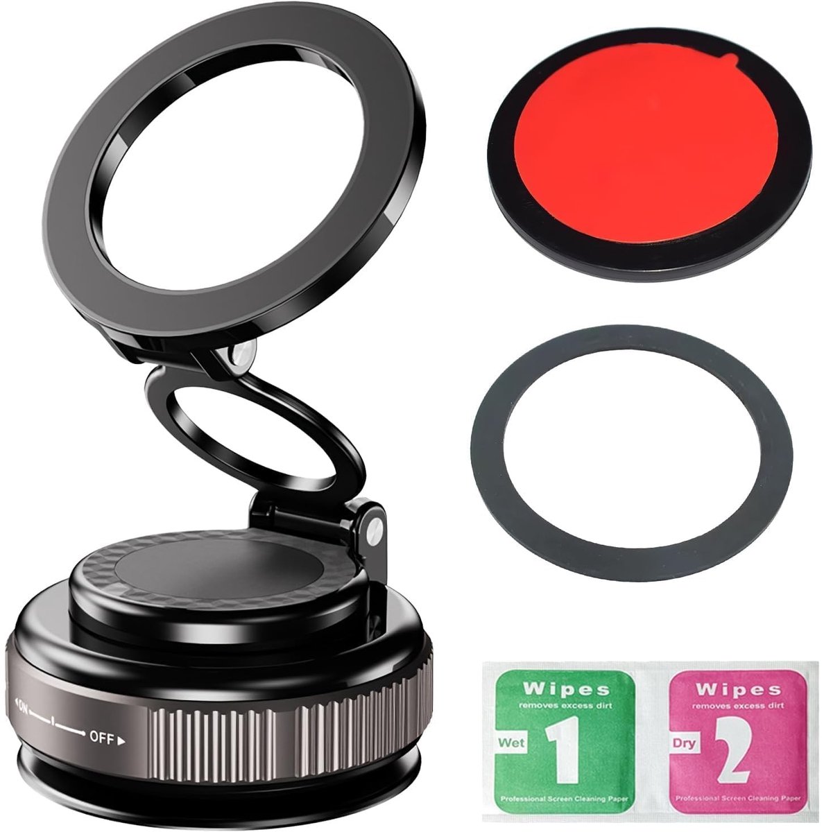 Dailygoods - Sterke Magnetische Telefoonhouder voor Auto met Zuignap