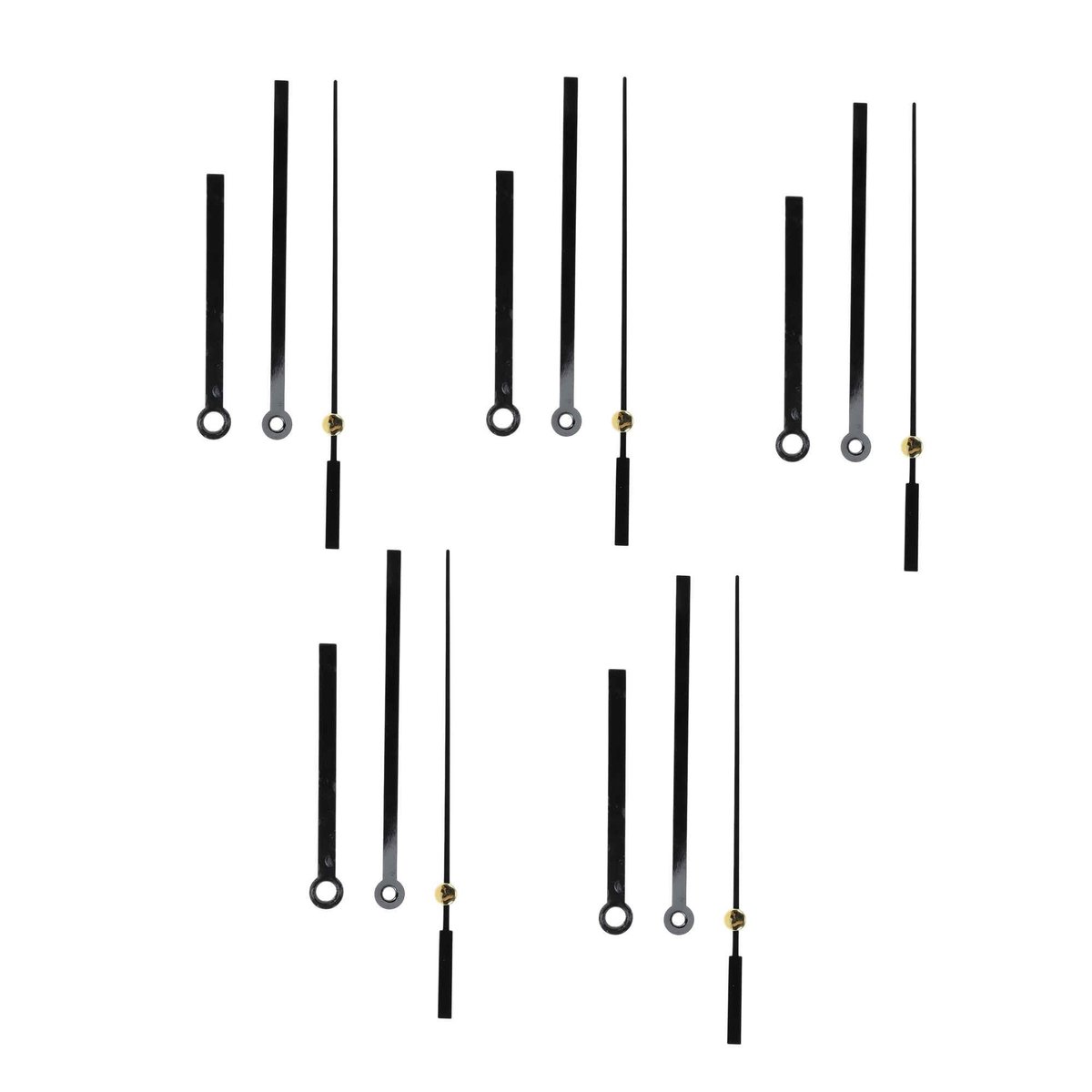 Dailygoods - Set van 5 Aluminium Horlogehands voor DIY Uurwerken