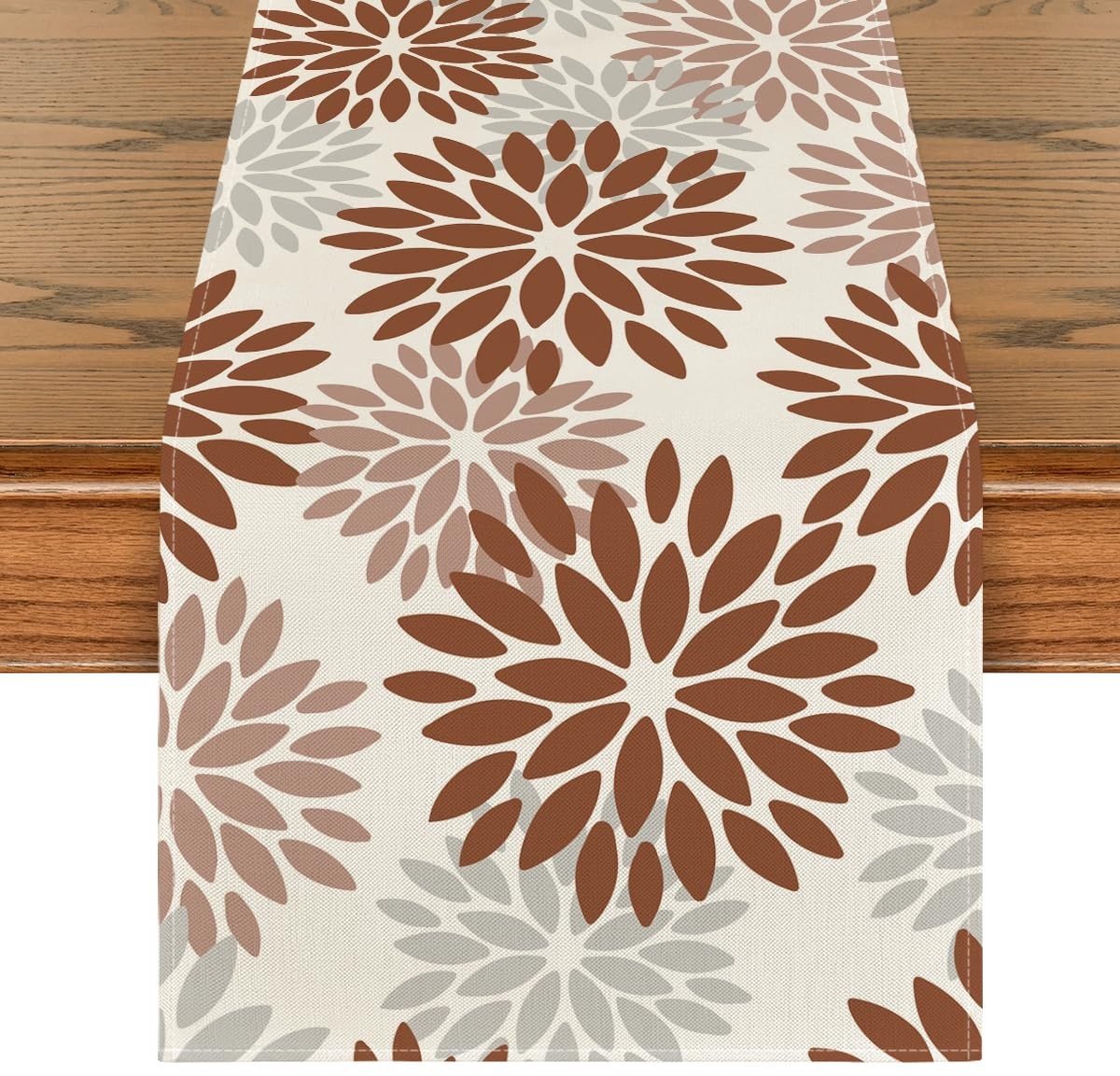 Dailygoods - Tafelloper met Dahlia's voor Seizoensgebonden Decoratie