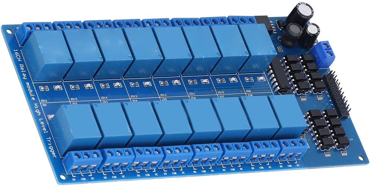 Dailygoods - 16 Kanaal Relais Module voor Woningautomatisering
