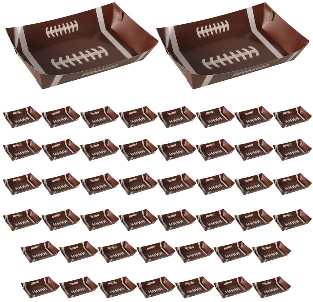 Dailygoods - Voetbalthema Papieren Snackschalen voor Feesten
