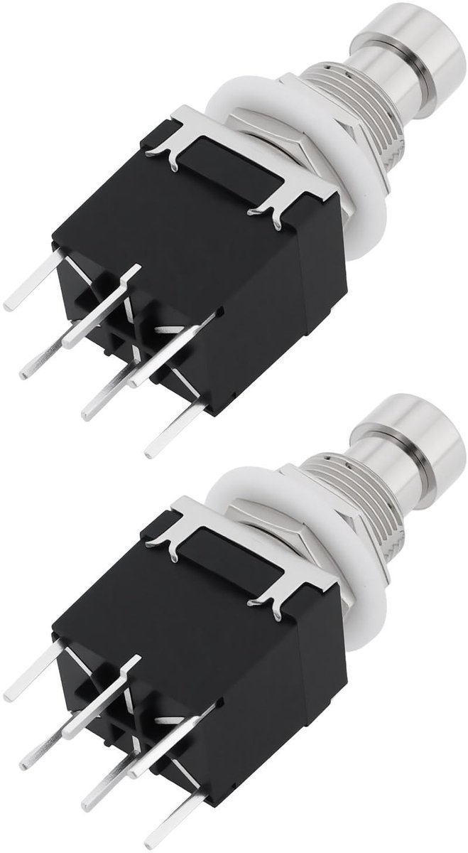 Dailygoods - 2 Stuks Elektrische Gitaar Effectpedaal Schakelaars