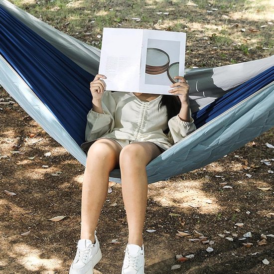 Campingdeken Poncho - Kampeerdeken Slaapzak - Buiten Overnachten - Waterafstotend - 230 x 14 cm - Lichtblauw — afbeelding 5