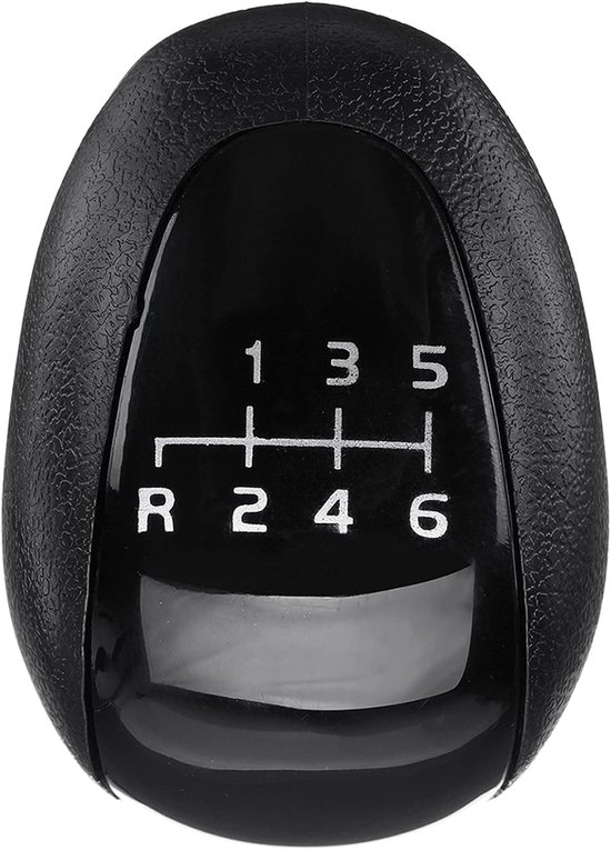 Schakelpookknop Handmatig - Versnellingspook Hoofd - Soepel Schakelen - 6 Versnellingen Gegraveerd - 11 mm Binnendiameter - Zwart — afbeelding 4