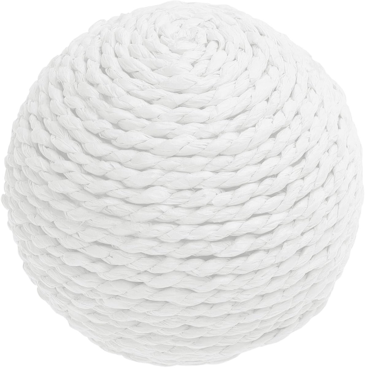 Dailygoods - Interactieve Kattenbal met Bel voor Speeltijd en Recreatie, Diameter 9 cm, Wit