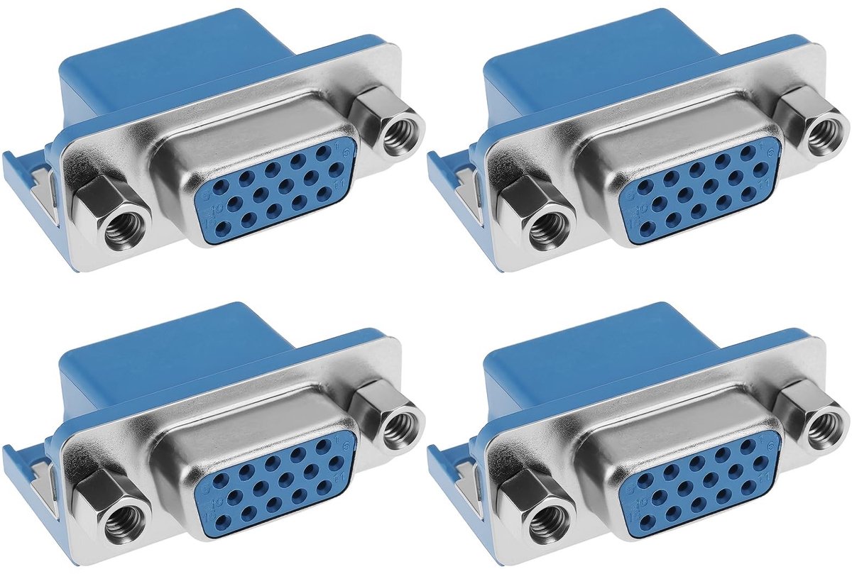 Dailygoods - Set van 4 Vrouwelijke 15-Pin Socket Connectors