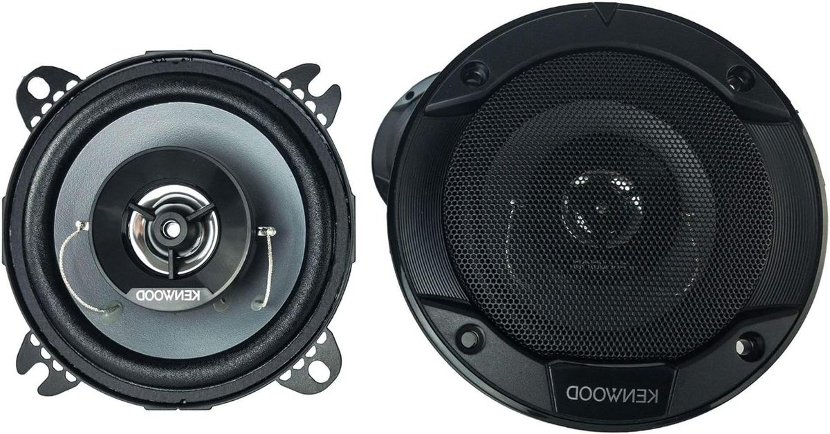 Auto Luidsprekers - Coaxiale Speakers - Muziek Luisteren - Hoge Gevoeligheid - 4 Inch - Zilver