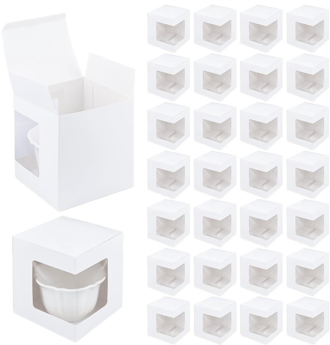 Innovra - Dailygoods - 36 Stuks Witte Geschenkdosen voor Verpakking