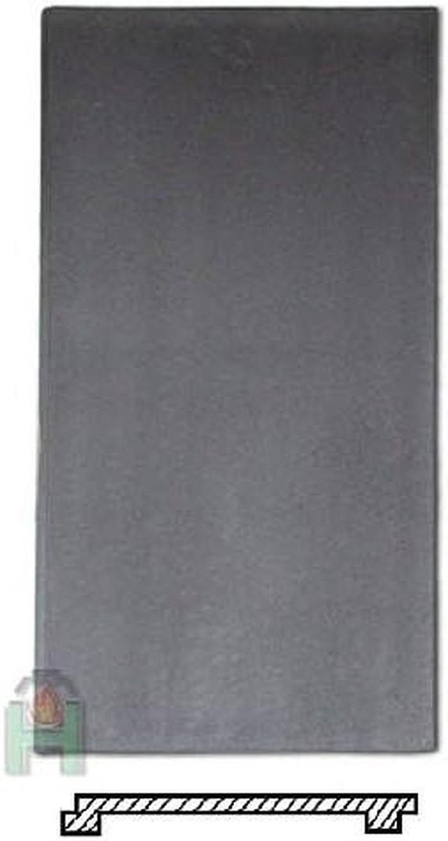 Gietijzeren Plaat - Bakplaat Ring - Buiten Koken - Met Kookringen - 630 x 325 mm - Zwart