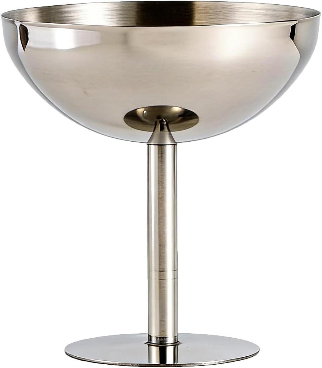 Dessert Kom - Metalen Cup - Desserts Serveren - Roestvrij Staal - 200 ml - Zilver
