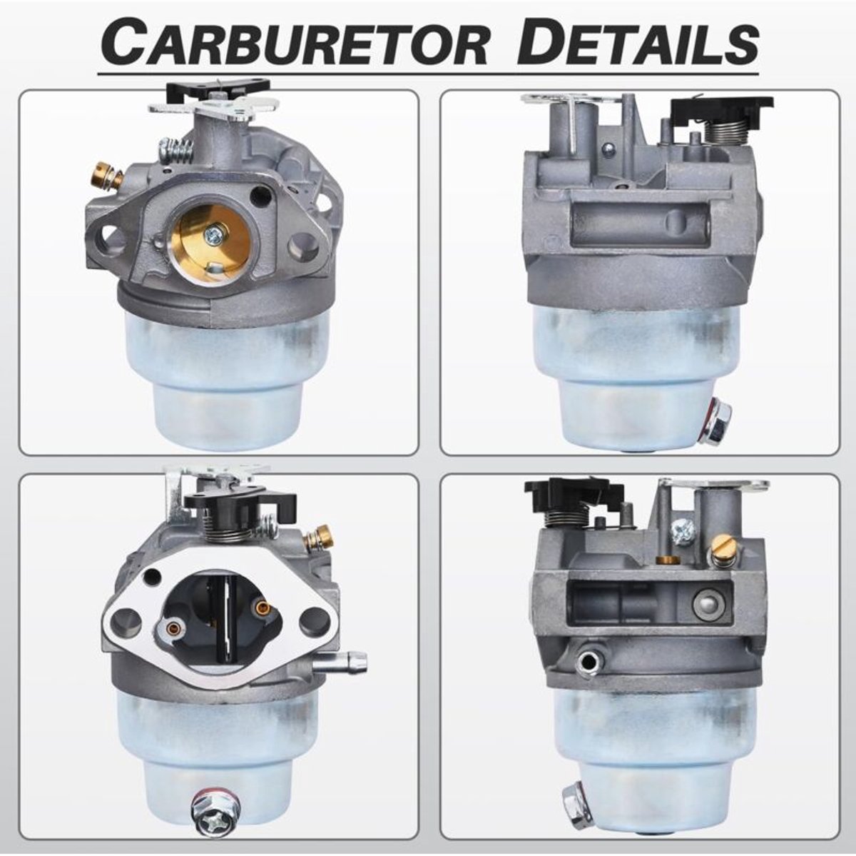 Carburateur geschikt voor Honda GCV160, GCV135, GC160, GCV160-OHC motoren en grasmaaiers; JRISBO GCV 160 grasmaaier carburateurset, inclusief pakking, bougies en luchtfilter. – foto 3