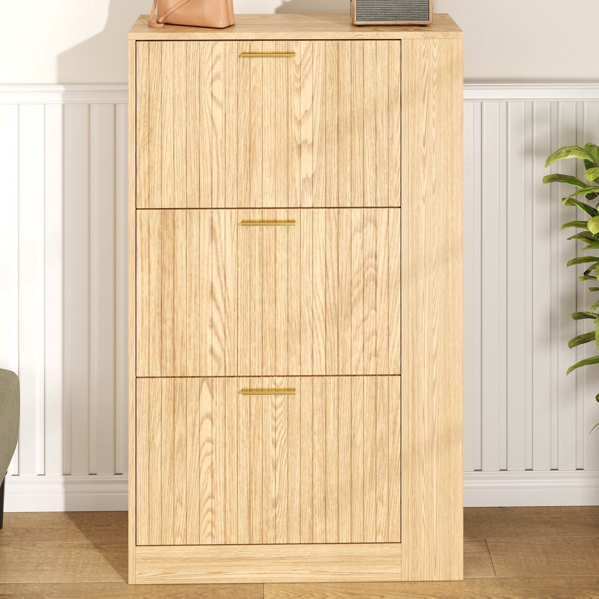 VVBV Schoenenkast - Open Vakken, Voor Hal/Entree - Hout - Voor Hal en Entree