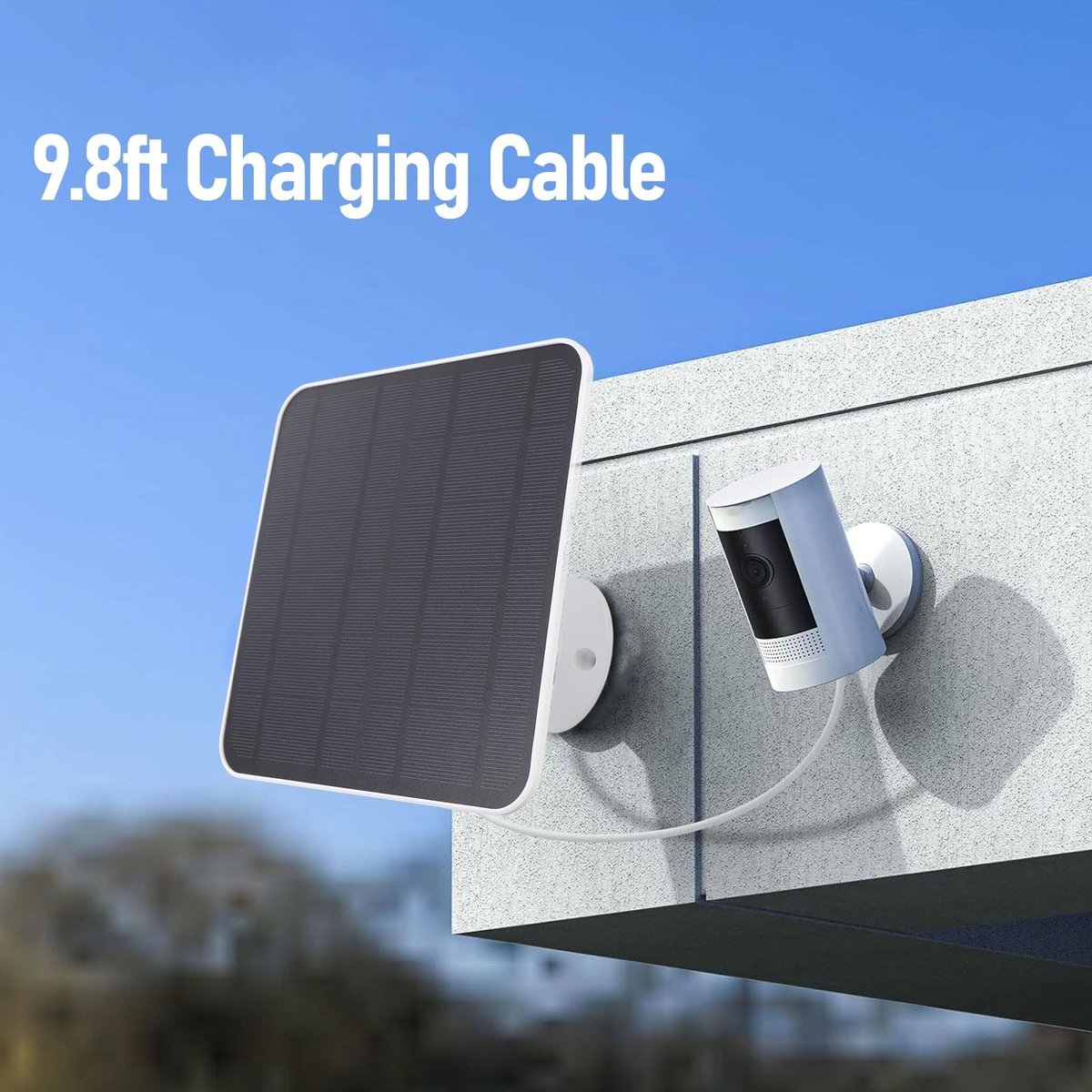 Dailygoods - Dailygoody - Solar Panel Charger - 12W Oplaadpaneel met USB-C - 360 graden verstelbaar - Duurzaam energieoplossing - Geschikt voor camera's - Com