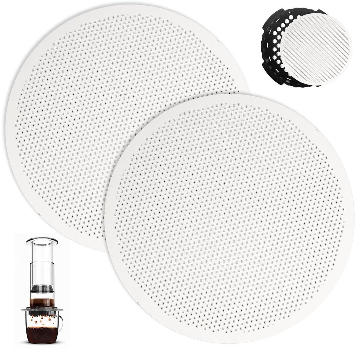 Dailygoods - Herbruikbaar Roestvrijstalen Filter voor AeroPress