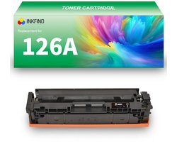 INKFIND 126AU (CE310A) Zwart tonercartridge compatibel met HP 126A (CE310A) Zwart en Canon Cartridge 729 Zwart en HP 130A (CF350A) Zwart - 1-pack Zwart