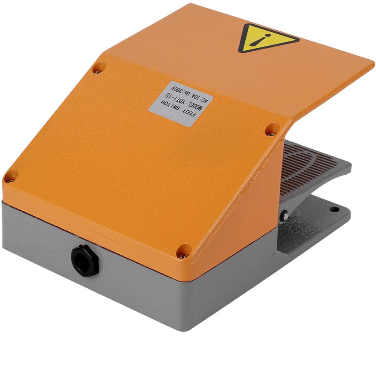 Dailygoods - Dailygoody - Heavy Duty Voetschakelaar - Betrouwbaar - Extra Zwaar - Elektrische Voeding - Machine - Stroomvoorziening - Zwart - Dubbele Schakelaar