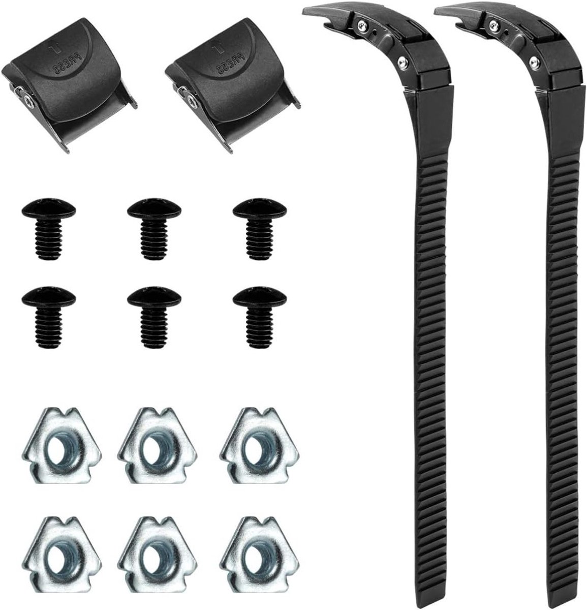 Set van 2 vervangende inline skate straps voor kinderen en volwassenen Energy Strap met schroeven voor optimale pasvorm en comfort