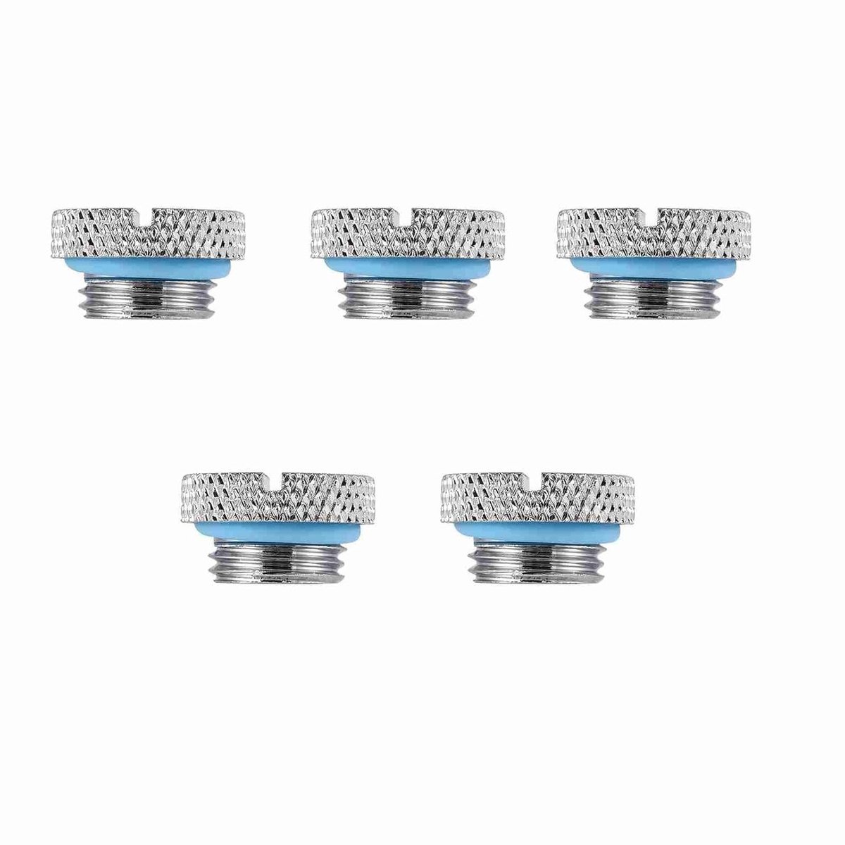 Veiyi Water Cooling Stop - 5 Stuks G1/4 Draad Stoppen voor PC Koelsystemen, Waterkoeling Schroeven, Computer Accessoires