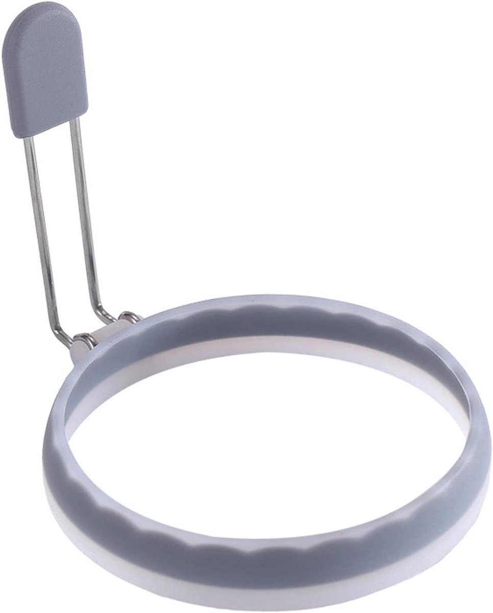 Eierringen - Kookringen - Ontbijt Maken - Antiaanbaklaag - 10 cm - Grijs