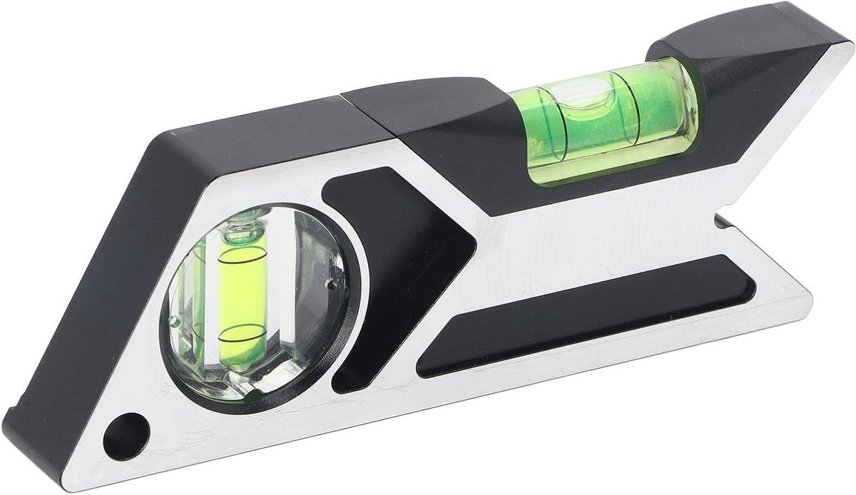Waterpas Tool - Mini Torpedo - Nauwkeurig Meten - Aluminium Legering - Draagbaar - Zilver