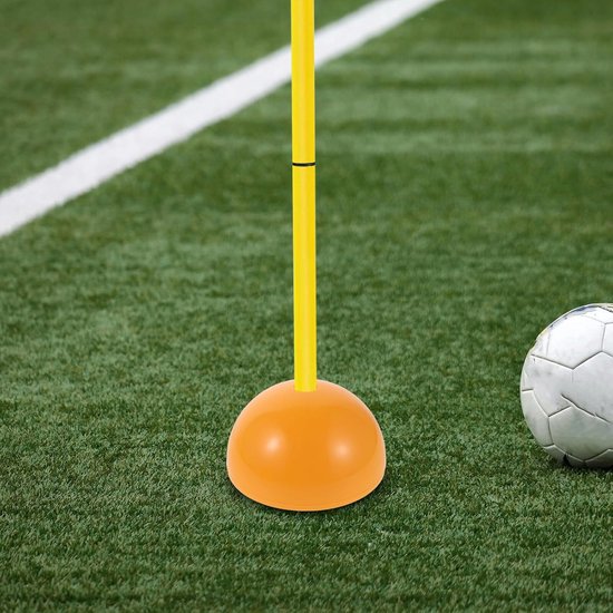 Voetbal Trainingsapparatuur - Oefenpalen Basis - Veld Markeren - Verbeterde Zichtbaarheid - 2 Stuks - Oranje — afbeelding 2