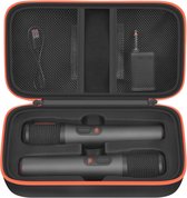 Étui de microphone Bluetooth compatible avec JBL PartyBox Wireless Mic J2X, microphones numériques, batterie rechargeable portable, noir