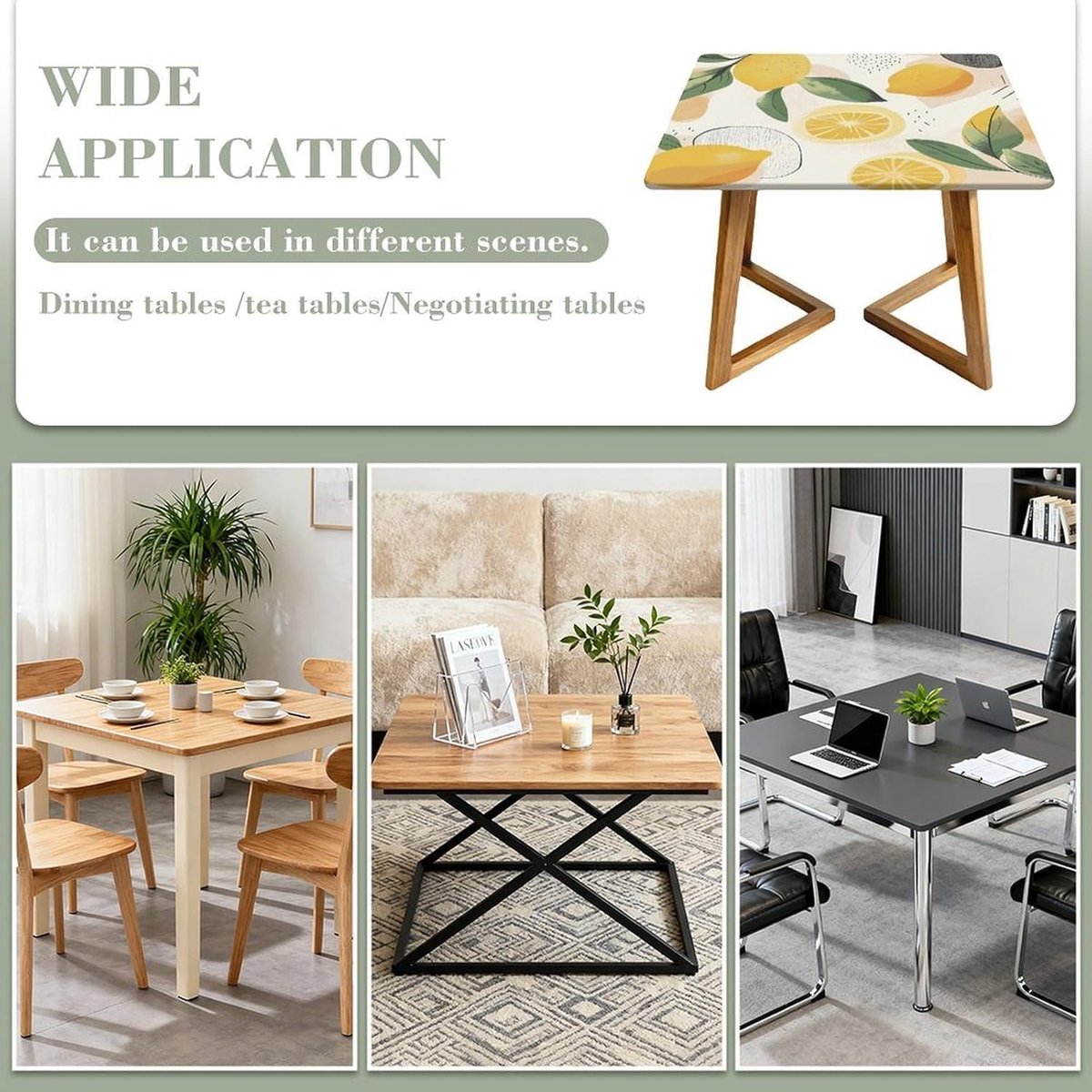 Vierkant Tafelkleed - Hoeslaken - Tafel Beschermen - Elastische Rand - 176cm - Meerkleurig