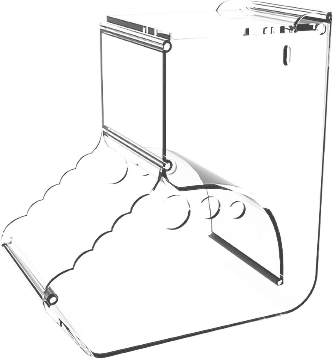 Automatische Voerdispenser - Voerbak Dieren - Huisdier Voeren - Grote Inhoud - 400 ml - Transparant
