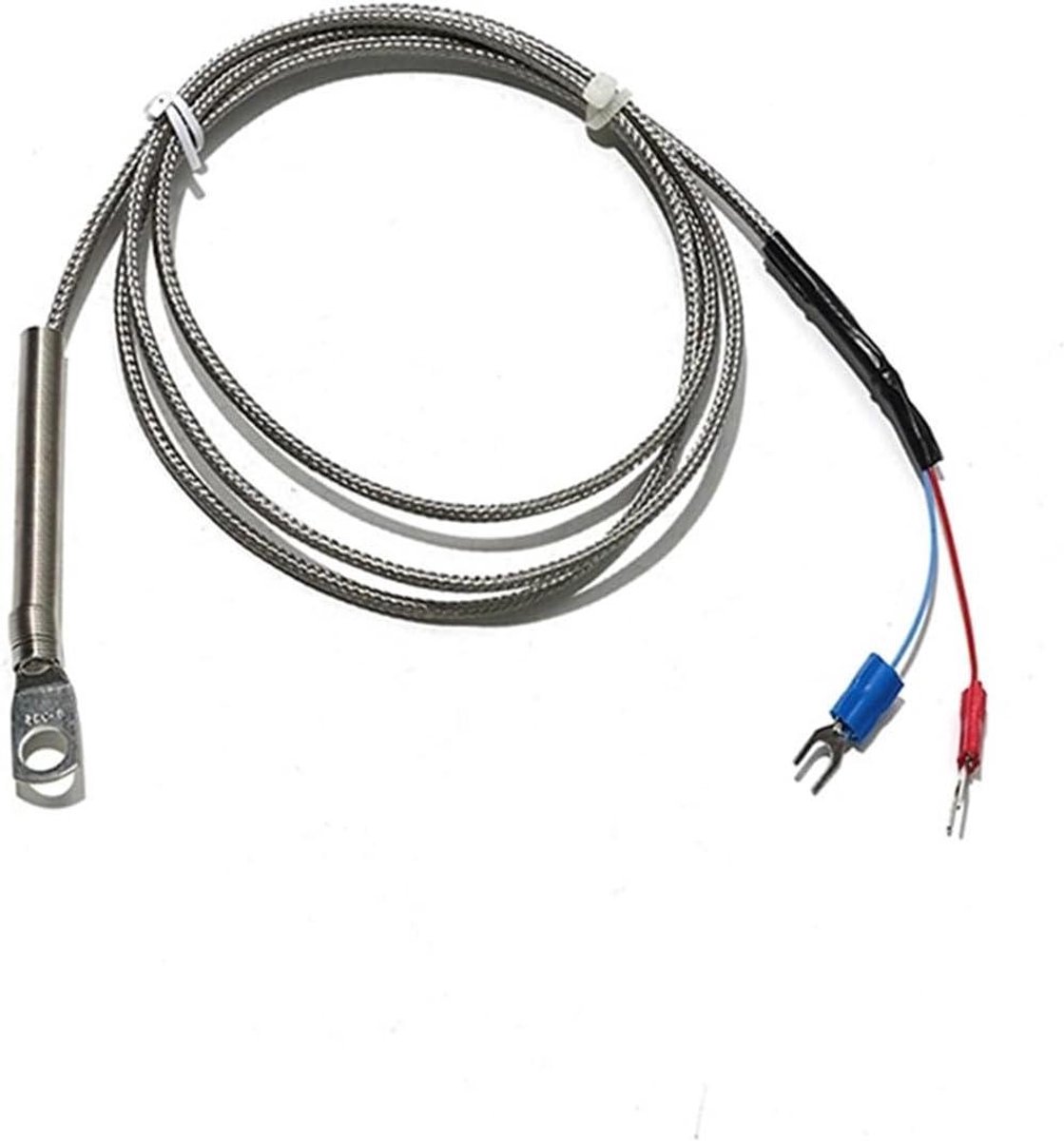 Temperatuursensor - K-type sonde - Industriële Meting - Roestvrij staal - 4M kabel - Zwart