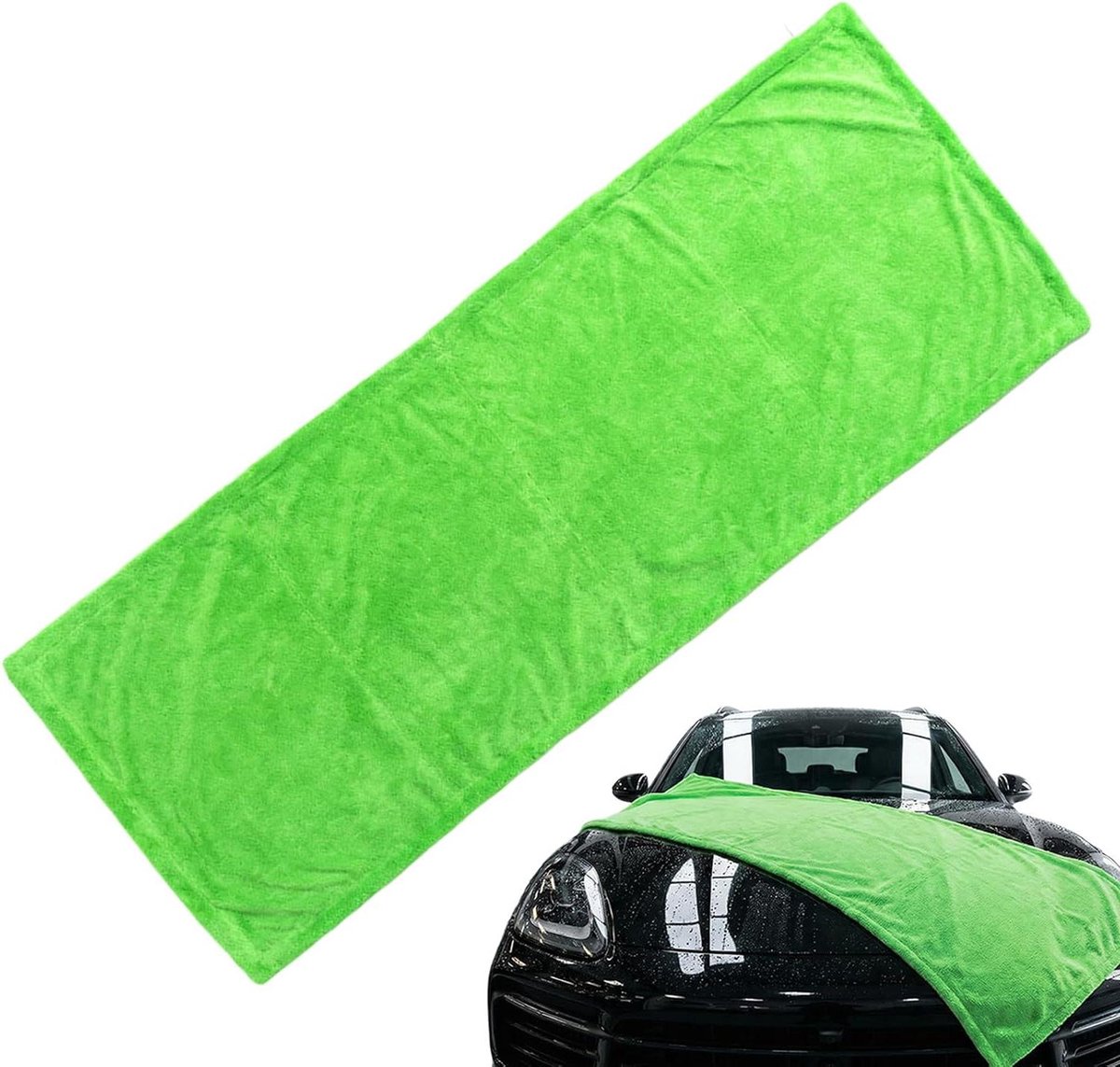 Microvezelhanddoeken Auto - Reinigingsdoekjes - Voertuigonderhoud - Hoge wateropname - 160x60cm - Groen
