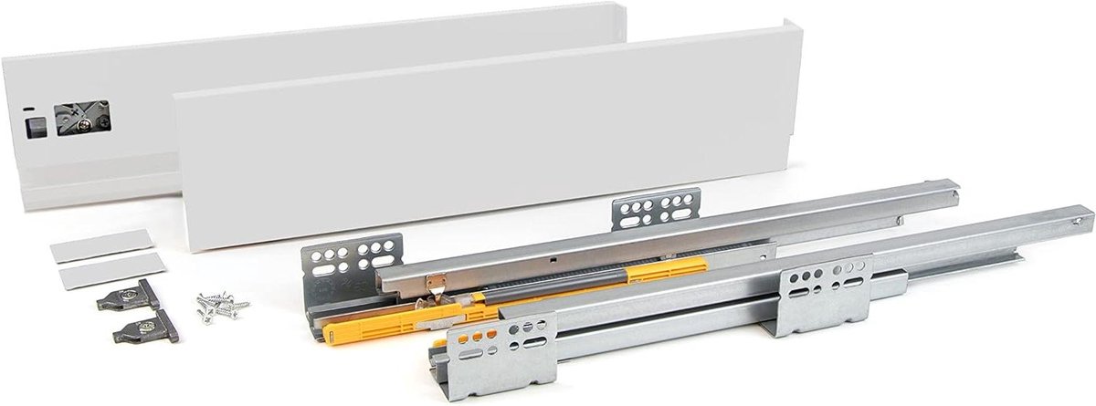 Lade set - Keuken lade - Keuken organiseren - Volledig uittrekbaar - 500 mm diep - Wit