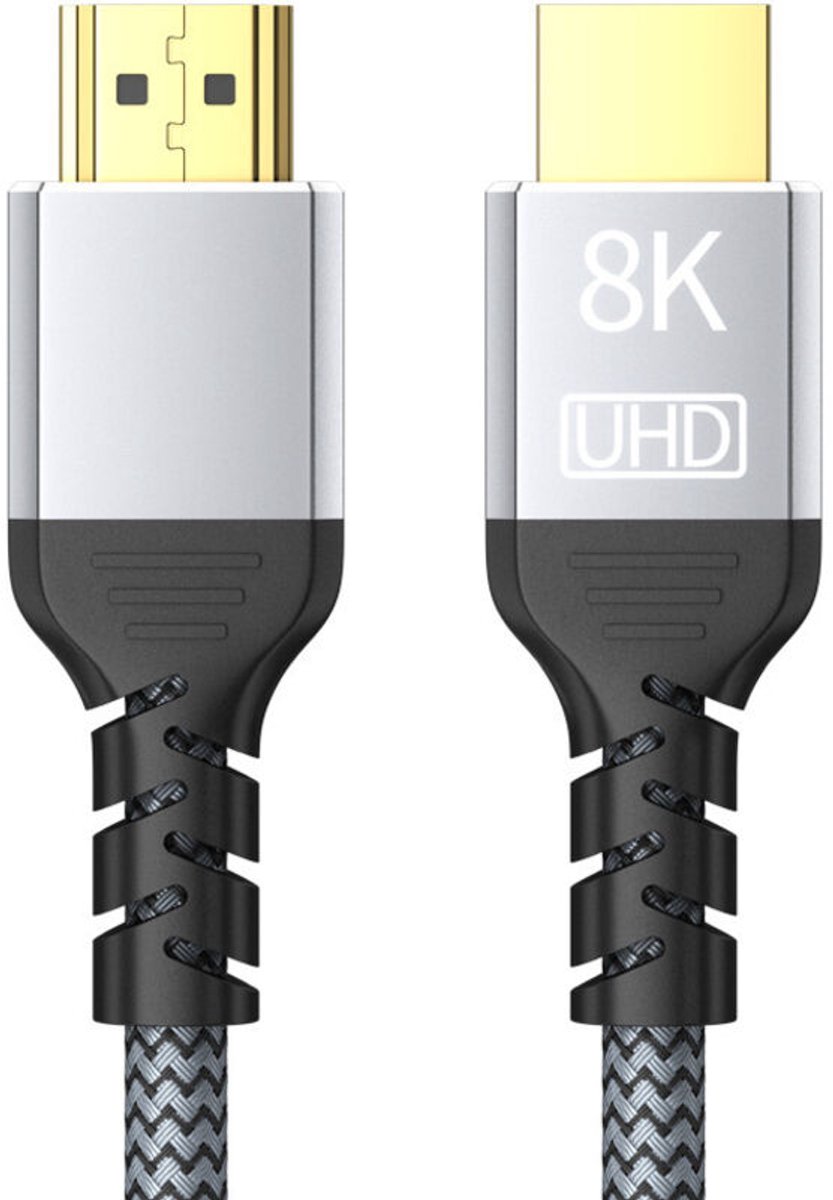 8K 60Hz/4K 120Hz high-speed 48Gbps HDMI-kabel, ondersteunt Dolby-audio, geschikt voor Fire TV/Roku TV/PS5/Xbox Series X/Samsung TV - 2 meter