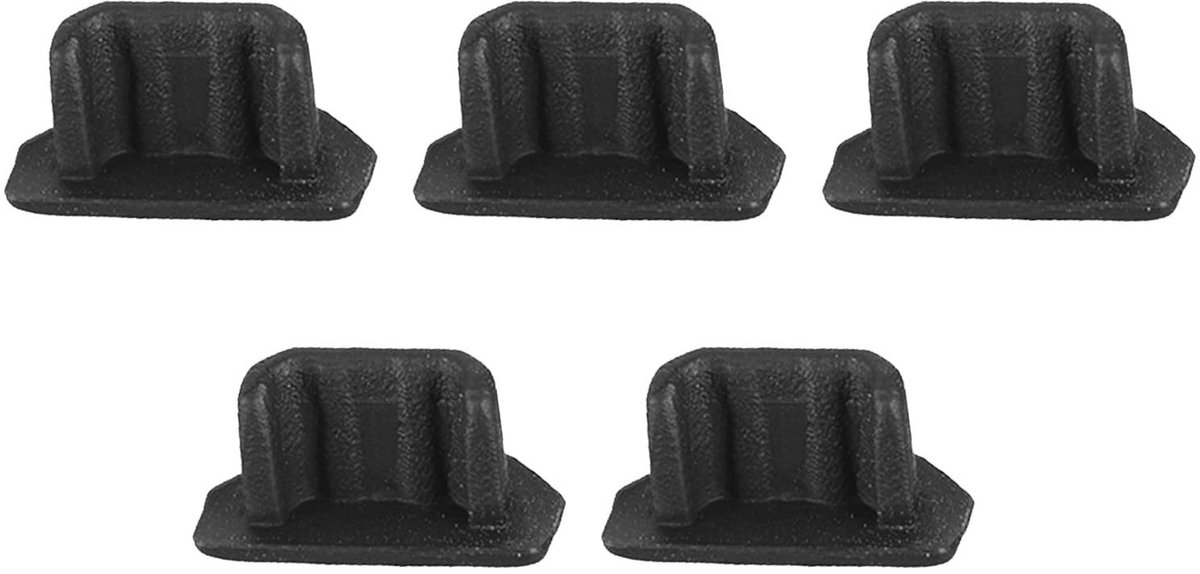 Dailygoods - Micro USB Stofkap Plug Siliconen Afdekkingen (5 Stuks)