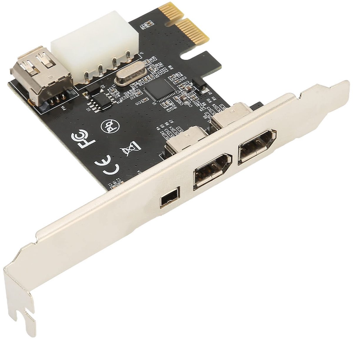 Dailygoods - PCIe 1X naar 1394A Firewire Kaart met 4 Poorten