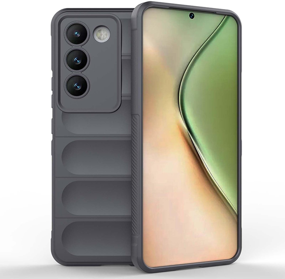 Dailygoods - Zachte Siliconen Hoes voor VIVO V40 SE 5G Telefoon